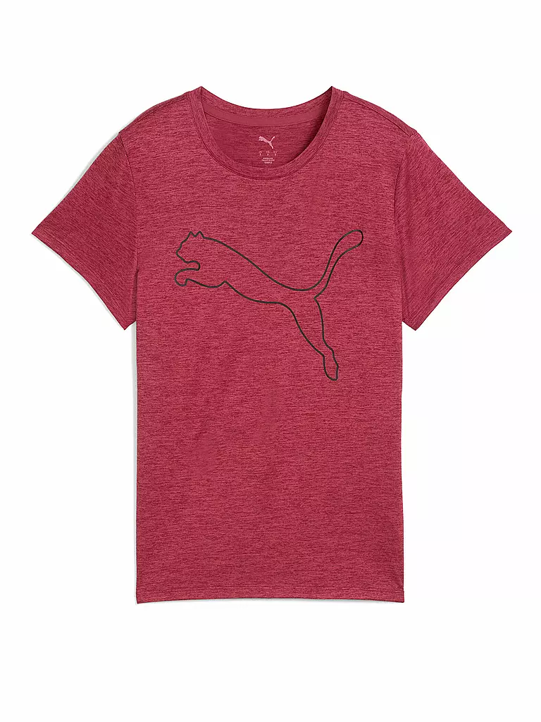 PUMA | Damen Fitnessshirt Essential Heather Logo | rot