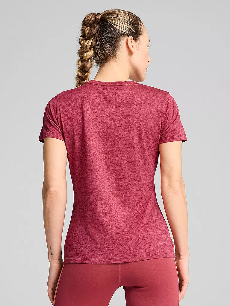 PUMA | Damen Fitnessshirt Essential Heather Logo | schwarz