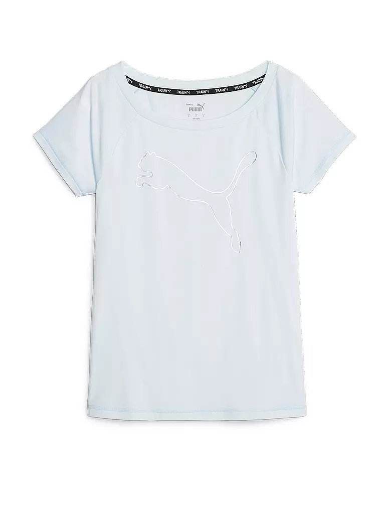 PUMA | Damen Fitnessshirt Favourite Jersey Cat | hellblau