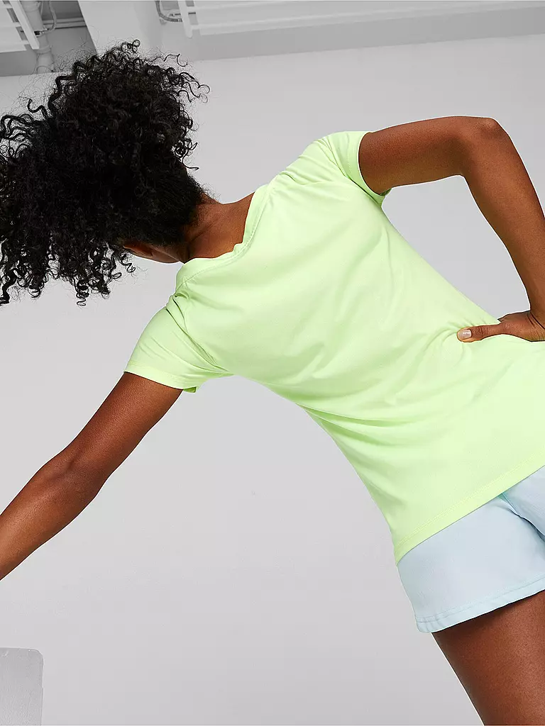 PUMA | Damen Fitnessshirt Favourite Jersey Cat | hellblau