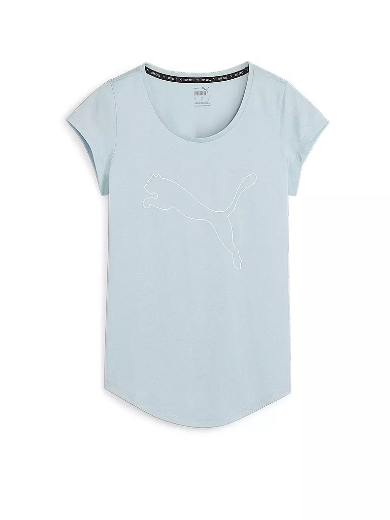 PUMA | Damen Fitnessshirt Performance Heather Cat  | hellblau