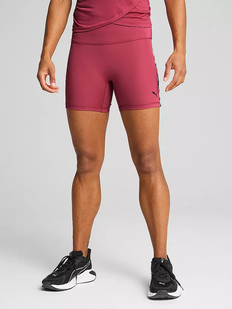 PUMA | Damen Fitnessshort Tropical 5" | rot