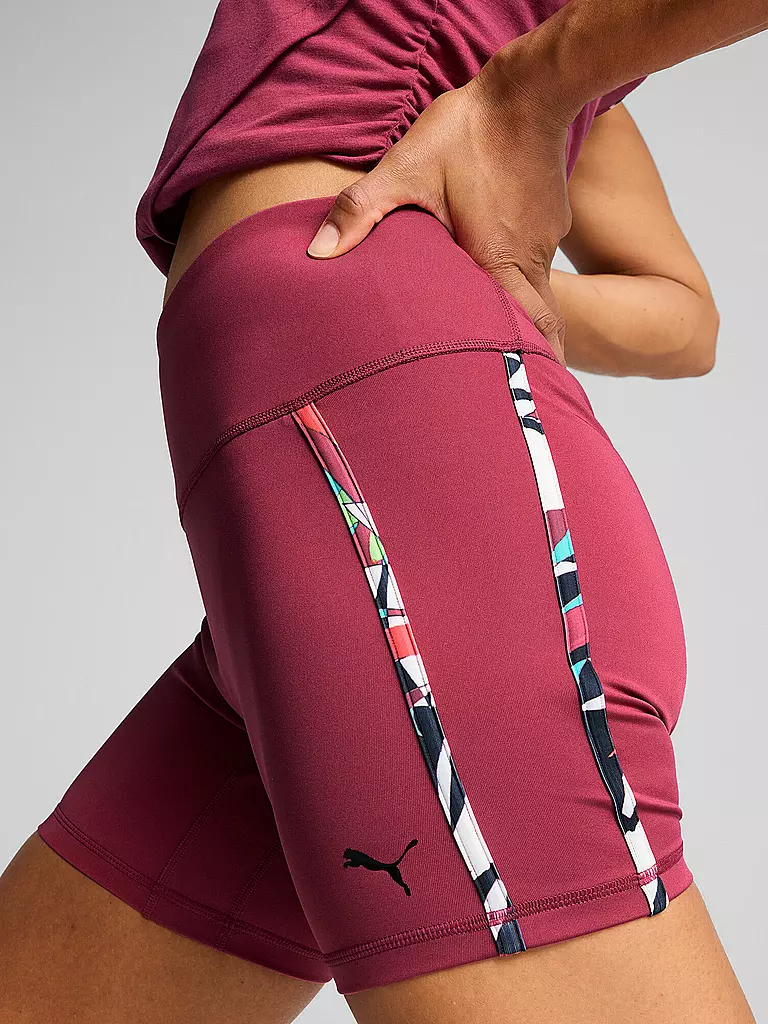 PUMA | Damen Fitnessshort Tropical 5" | rot