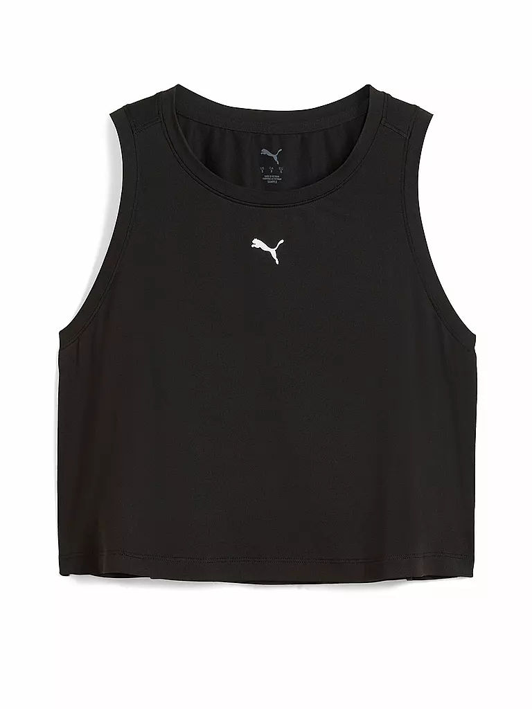 PUMA | Damen Fitnesstank Cloudspun Crop | schwarz