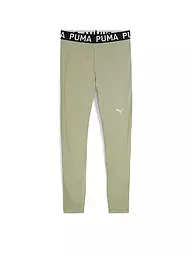PUMA | Damen Fitnesstank Strong Logo | hellgrün