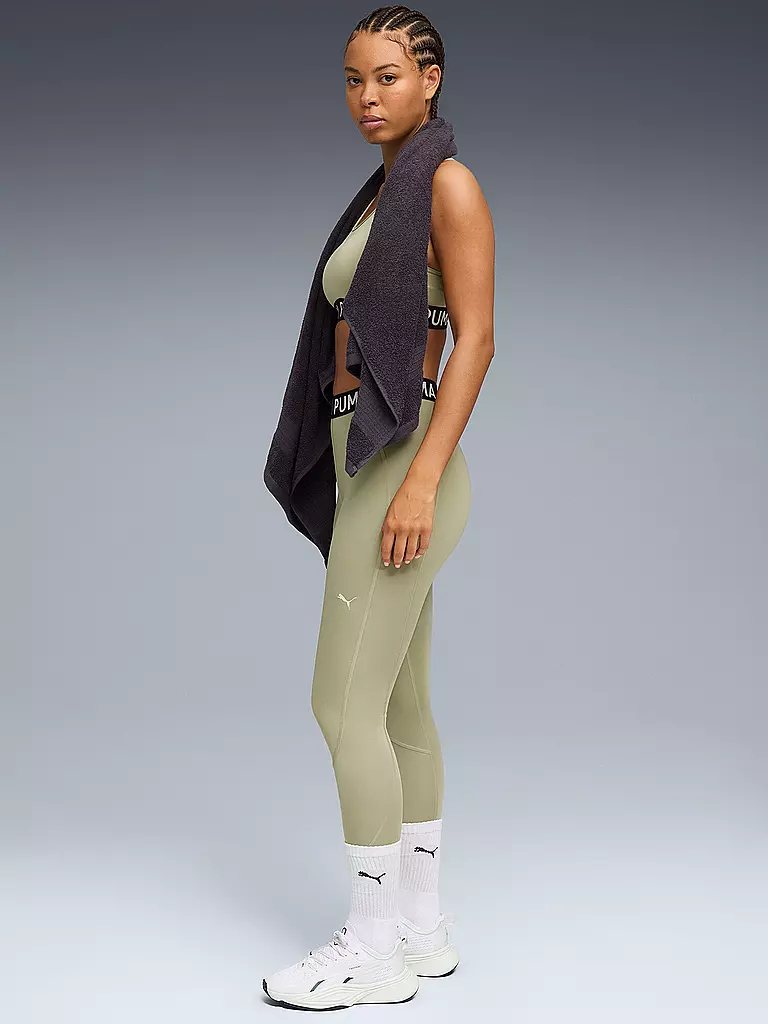 PUMA | Damen Fitnesstank Strong Logo | hellgrün