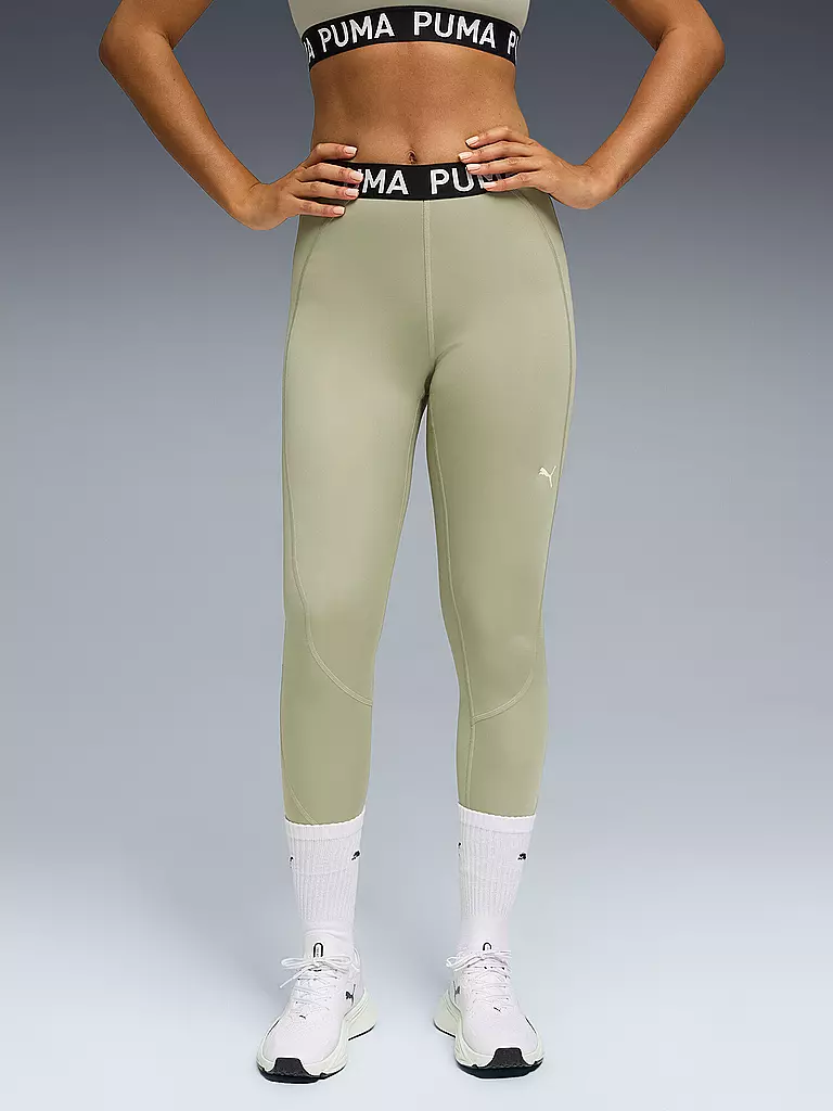 PUMA | Damen Fitnesstank Strong Logo | hellgrün