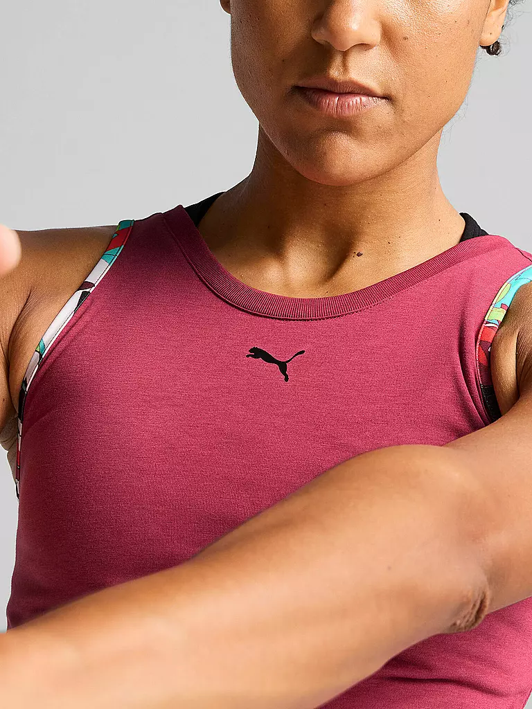 PUMA | Damen Fitnesstank Tropical | rot