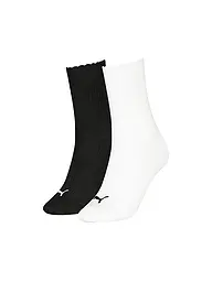 PUMA | Damen Freizeitsocken Scallop Edge 2er Pack | weiss