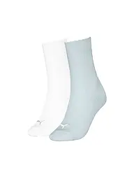PUMA | Damen Freizeitsocken Scallop Edge 2er Pack | hellblau