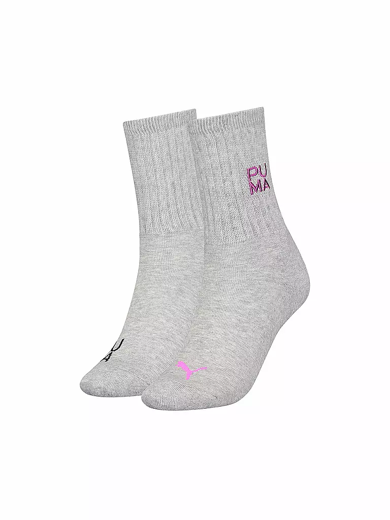 PUMA | Damen Freizeitsocken Slough 2er Pkg. | grau