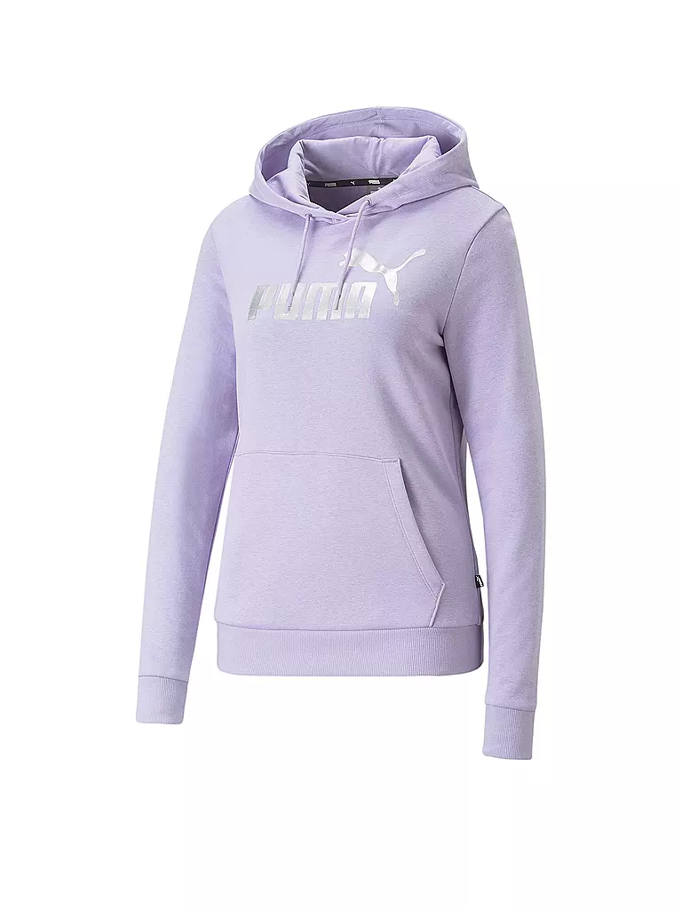 PUMA | Damen Hoodie Essentials+ Metallic Logo | lila