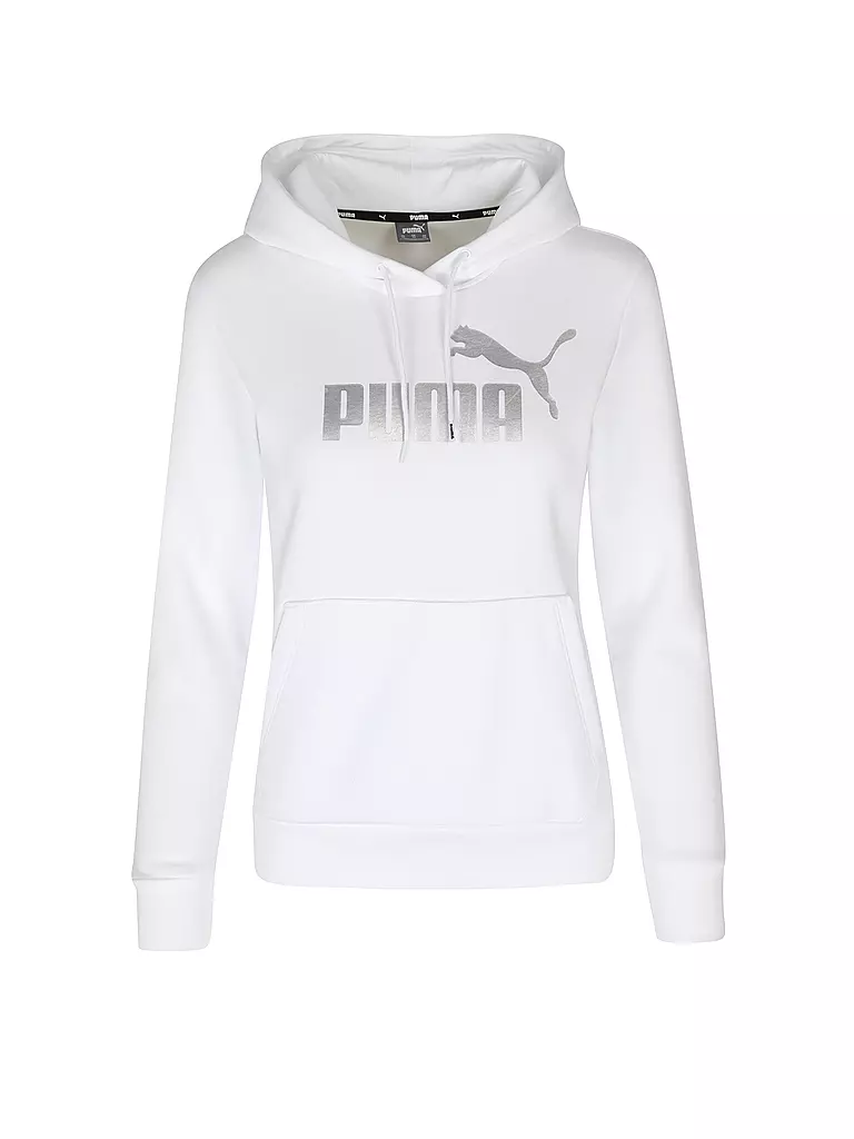 PUMA | Damen Hoodie Metallic Logo | weiss