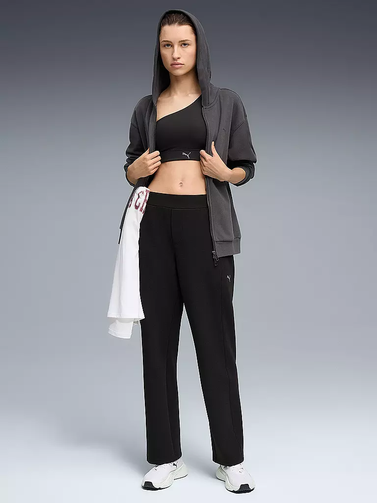 PUMA | Damen Jogginghose Cloudspun Wide | schwarz