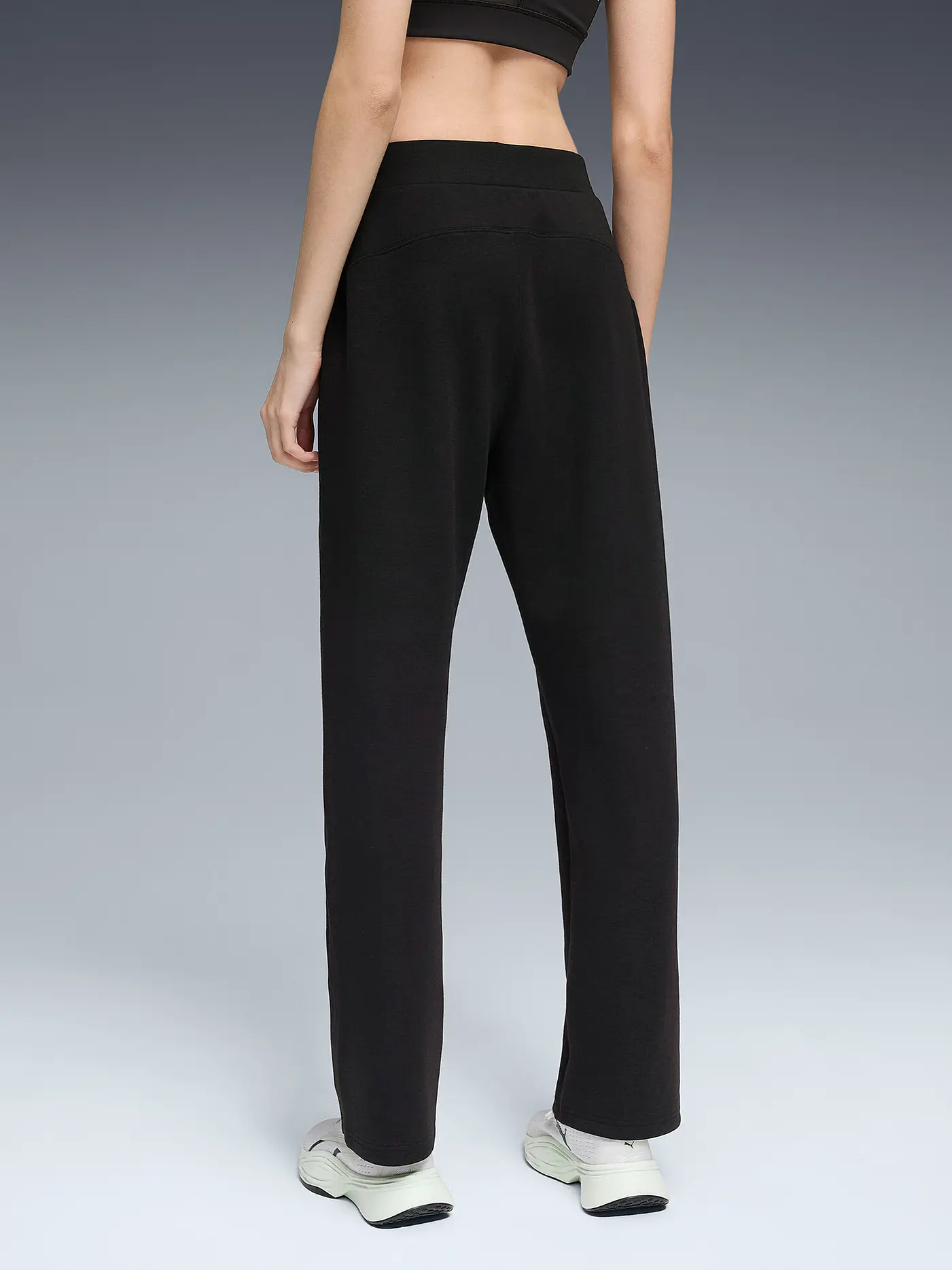 PUMA | Damen Jogginghose Cloudspun Wide | schwarz