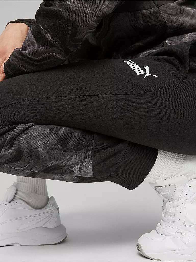 PUMA | Damen Jogginghose Marbleized | schwarz