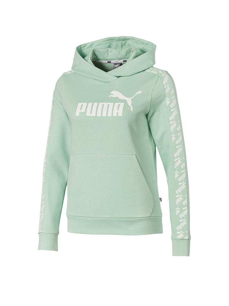PUMA | Damen Kapuzensweater Logo | grün