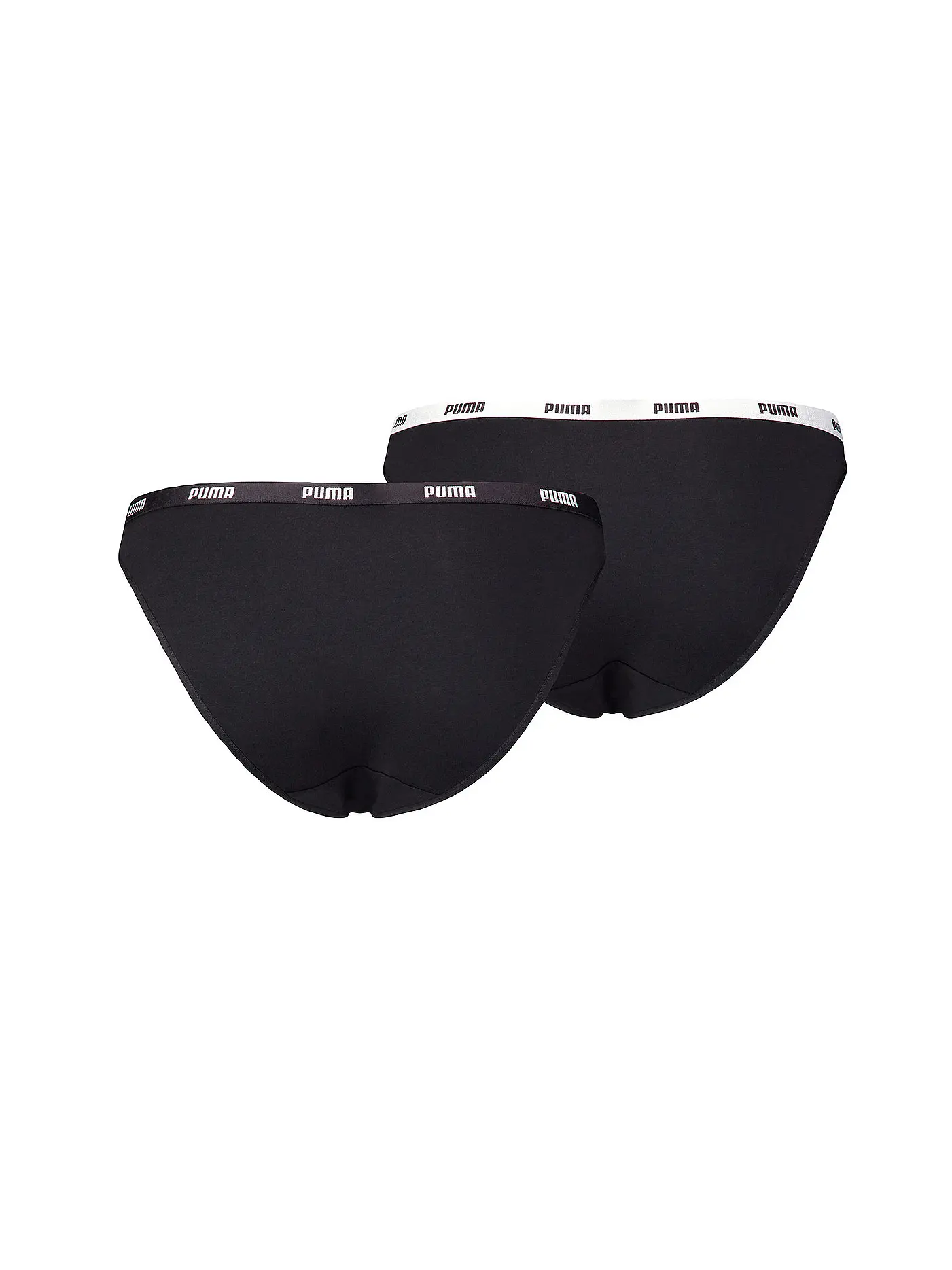 PUMA | Damen Slip Bikini 2er Pkg. | schwarz