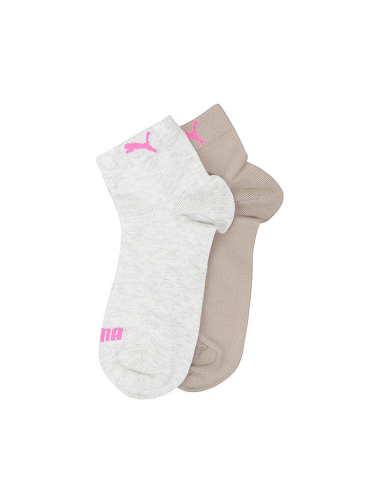 PUMA | Damen Socken Quarter 2er Pkg. | beige