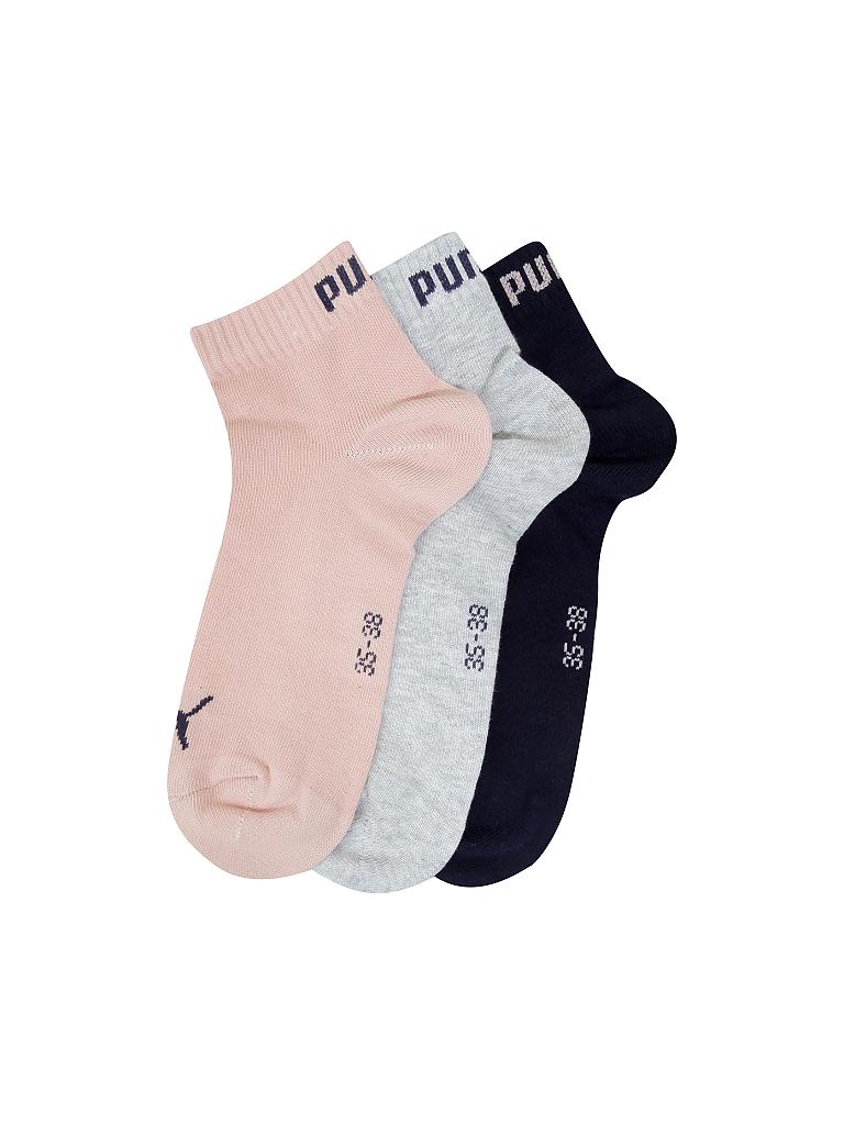 PUMA | Damen Socken Quarter 3er Pack | rosa