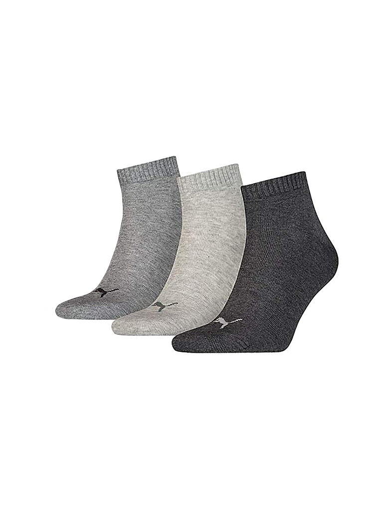 PUMA | Damen Socken Quarter 3er Pkg.  | grau