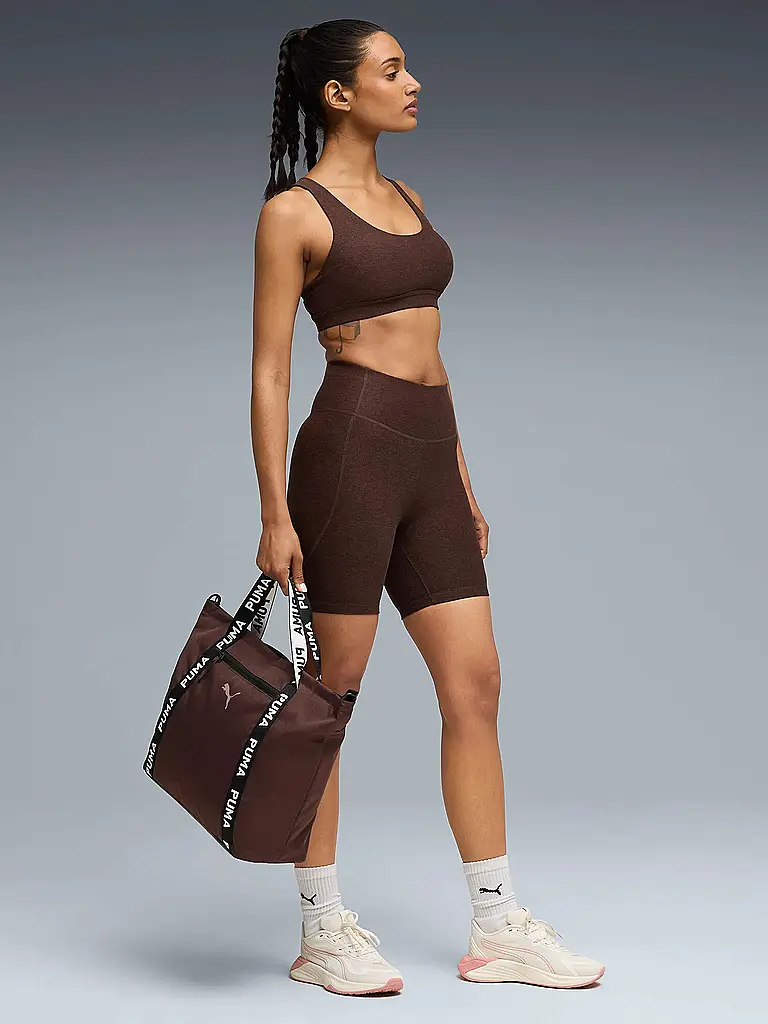 PUMA | Damen Sport-BH CLOUDSPUN Medium Support | Braun