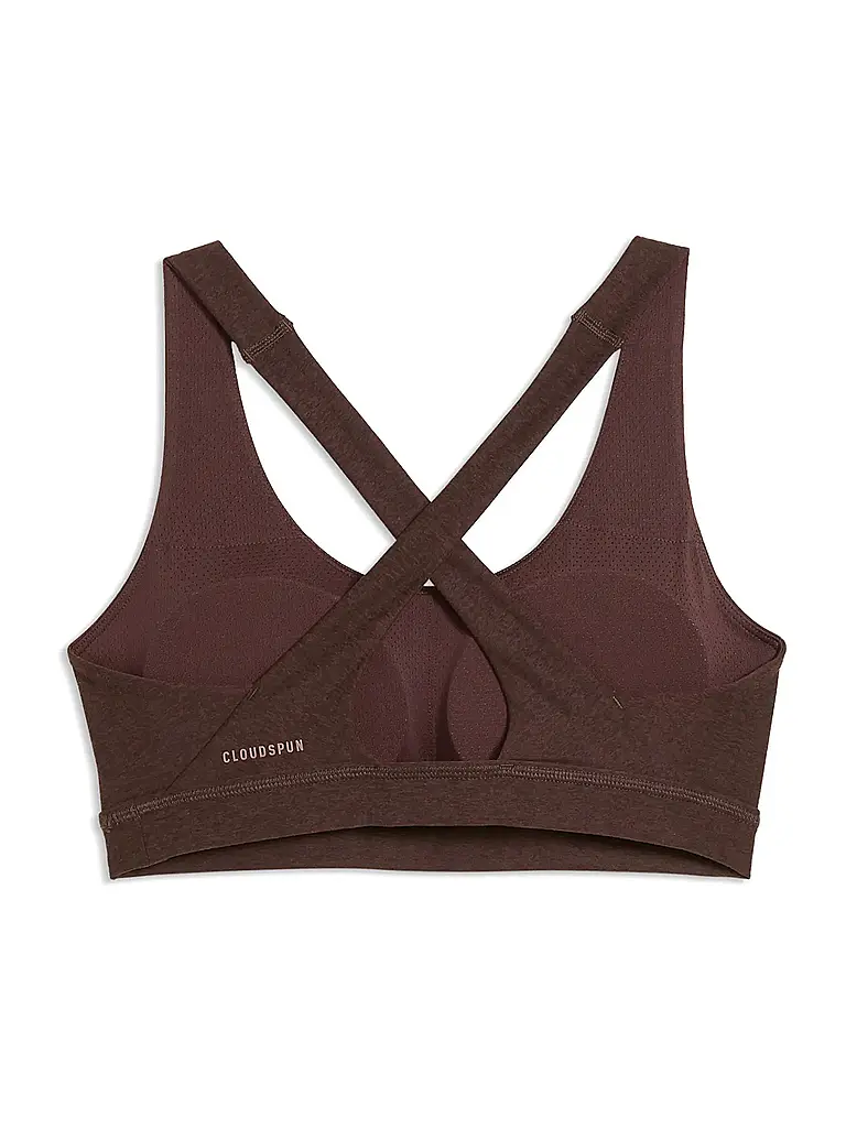 PUMA | Damen Sport-BH CLOUDSPUN Medium Support | Braun
