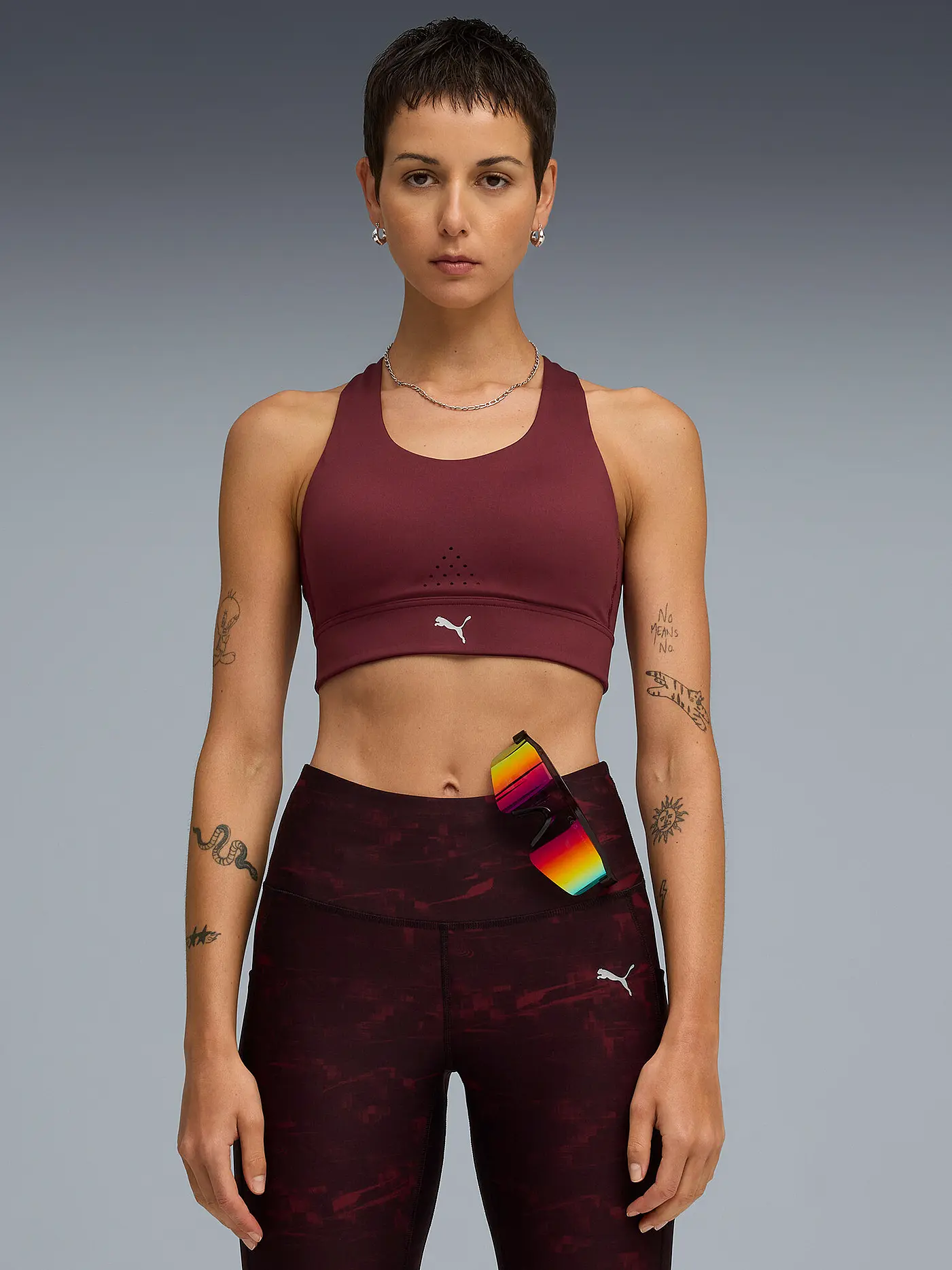 PUMA | Damen Sport-BH PWRbreathe RUN High Support | beere