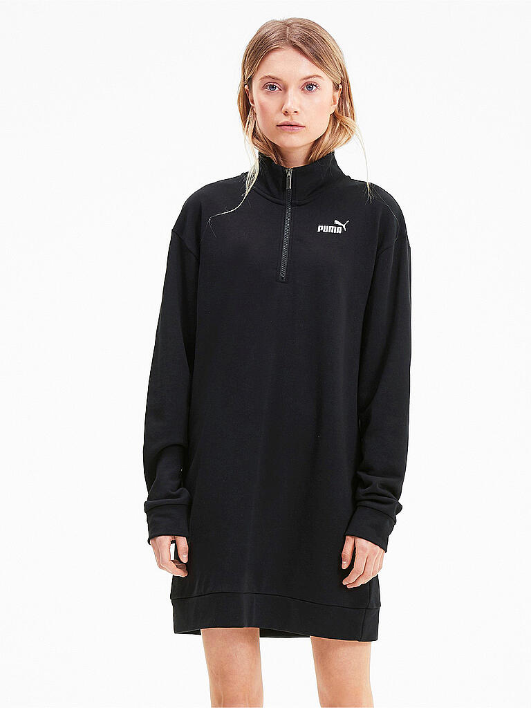 PUMA | Damen Sweatkleid Essentials+Half-Zip | schwarz