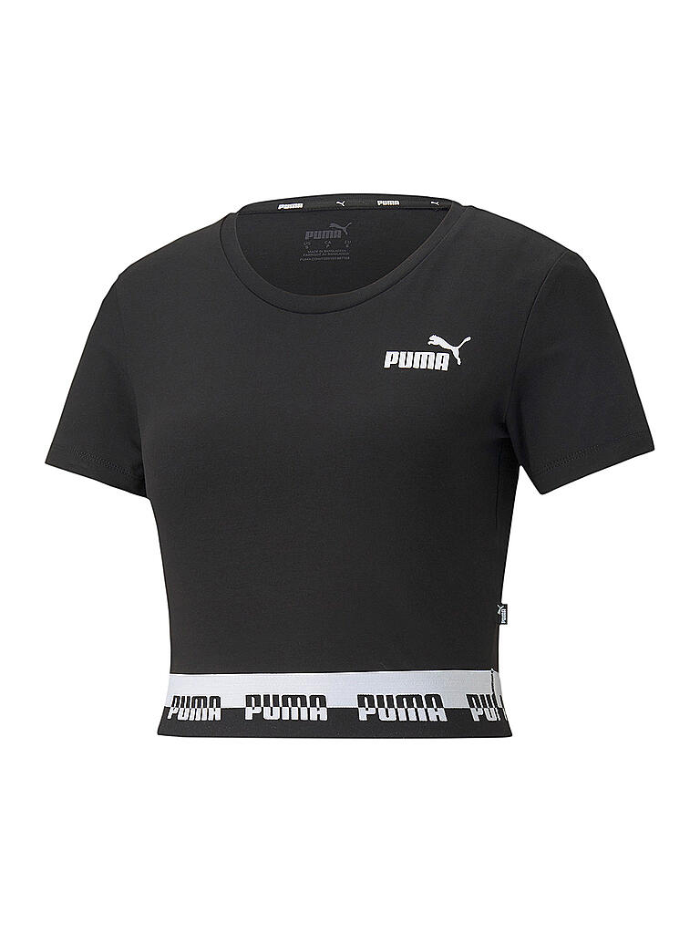 PUMA | Damen T-Shirt Amplified Crop | schwarz