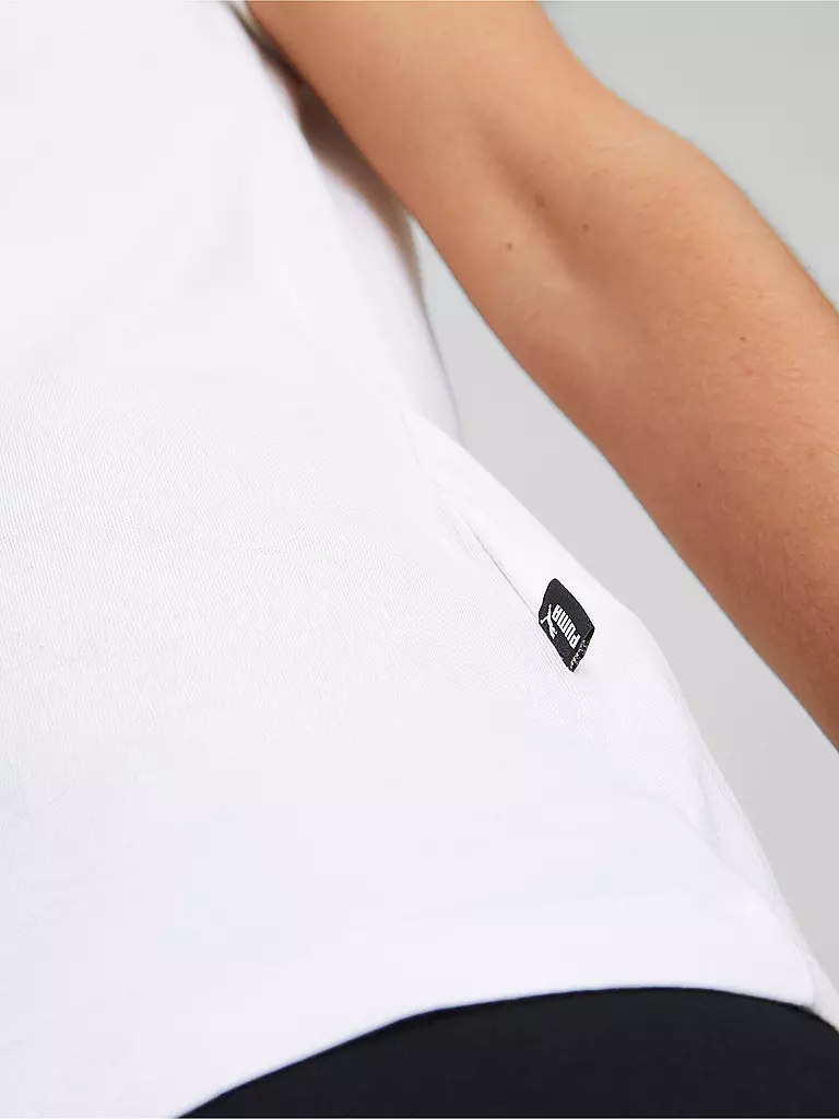 PUMA | Damen T-Shirt Essentials+ Metallic Logo | weiss