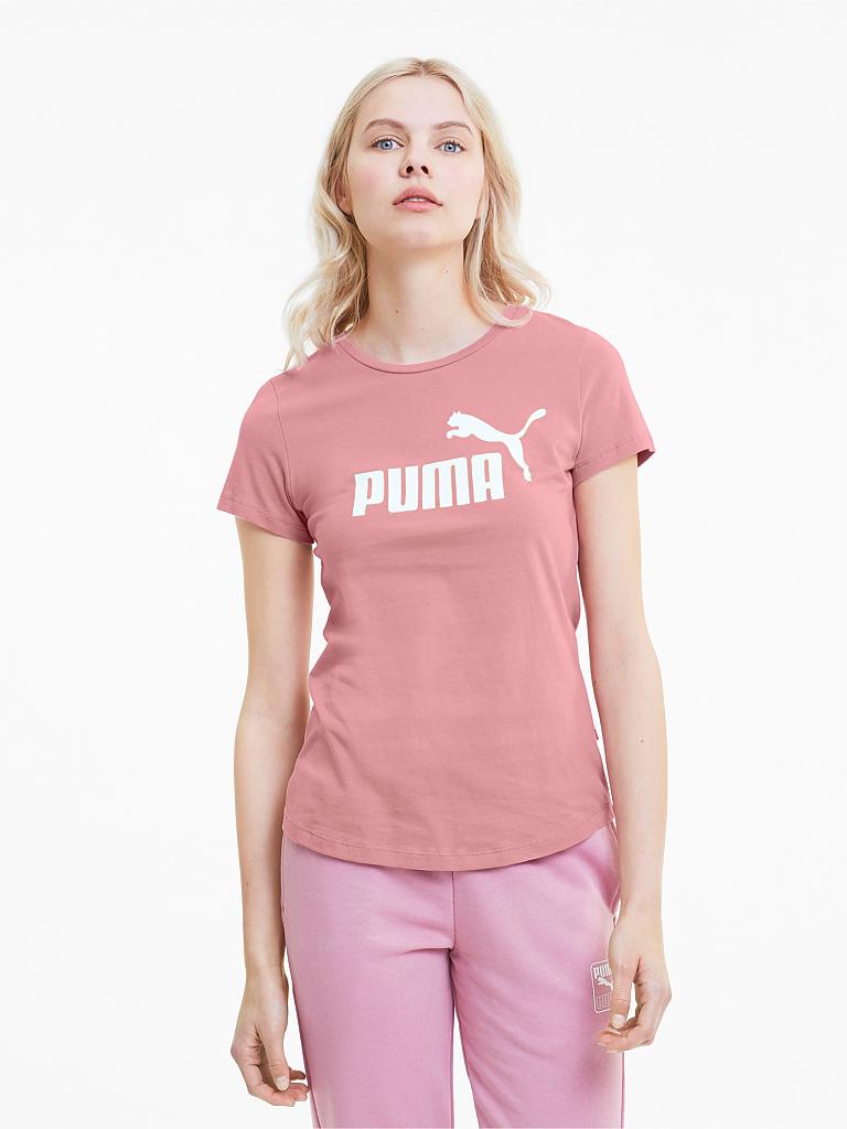 PUMA | Damen T-Shirt Essentials Logo | rosa