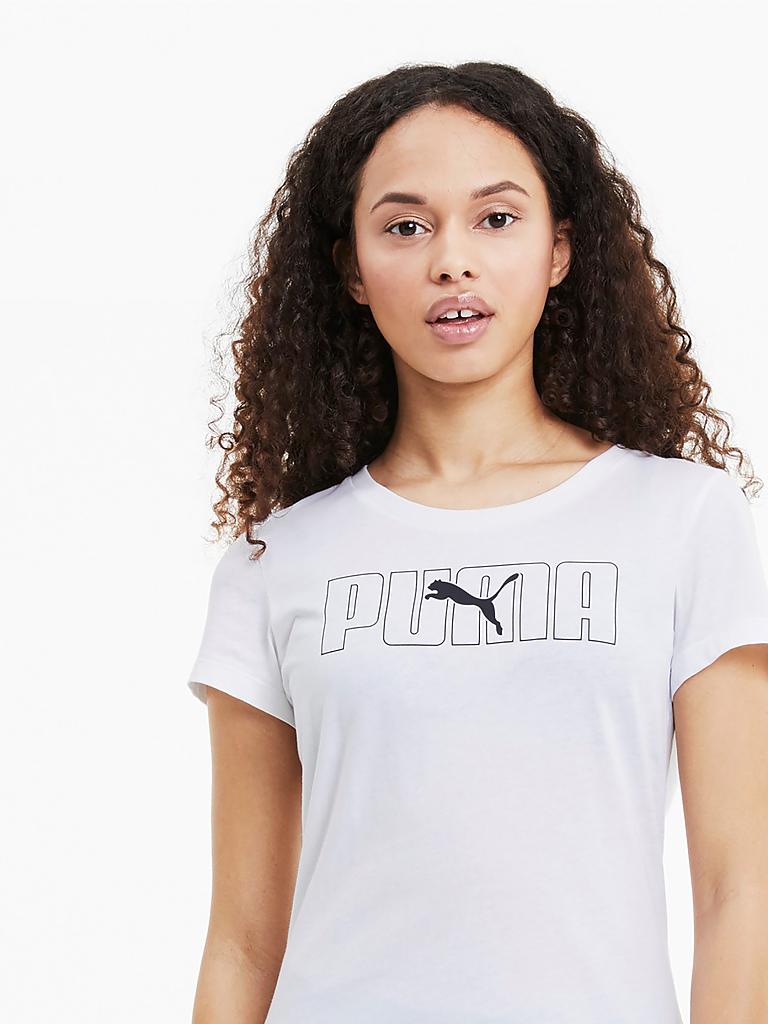 PUMA | Damen T-Shirt Rebel Graphic | weiß
