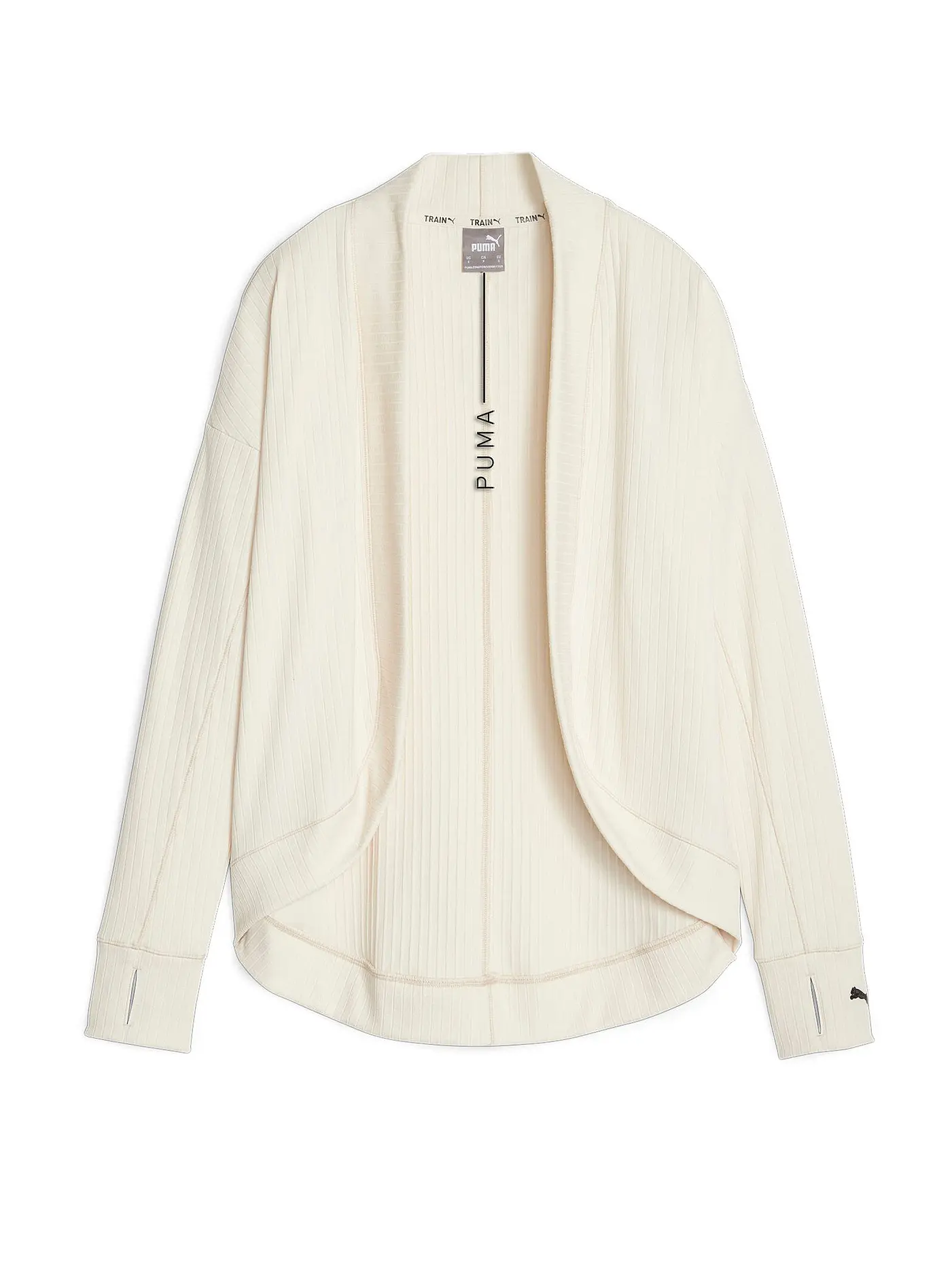 PUMA | Damen Yoga Jacke Studio Unwind Long Cardigan | beige