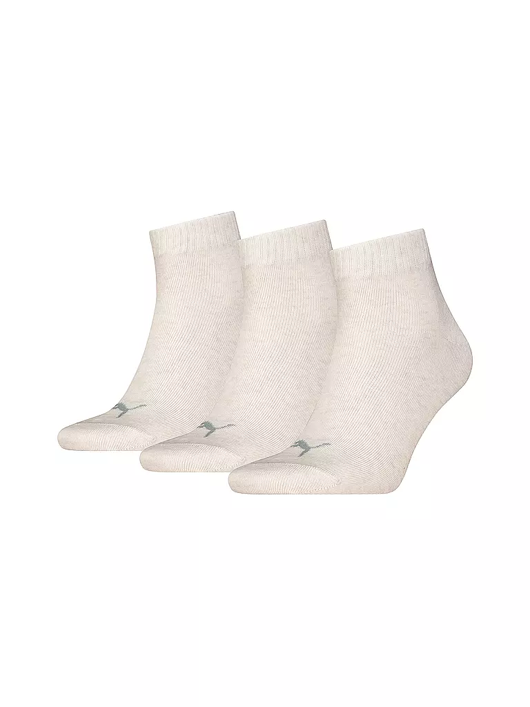 PUMA | Freizeitsocken Quarter Plain 3er Pkg. | creme