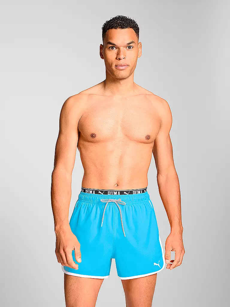 PUMA | Herren Badeshort Track | hellblau