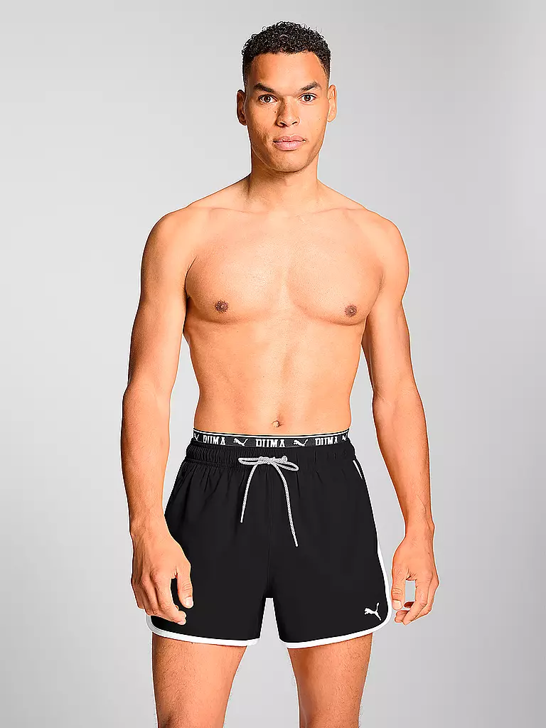 PUMA | Herren Badeshort Track | schwarz