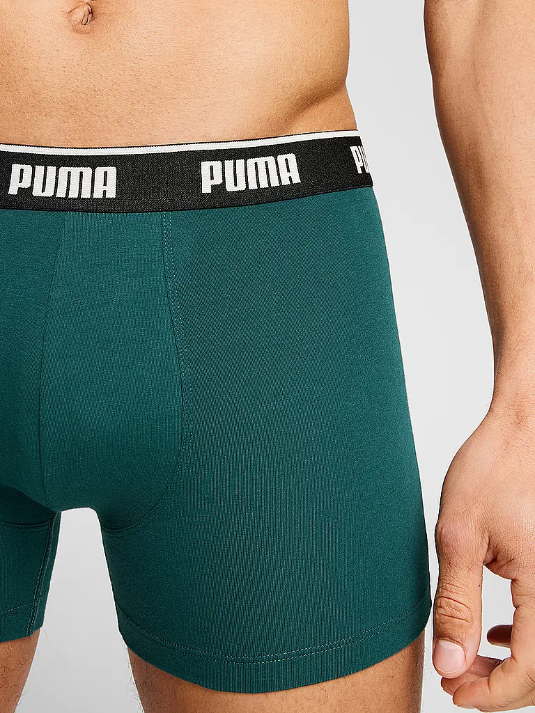 PUMA | Herren Boxer 3er Pkg. | dunkelgrün