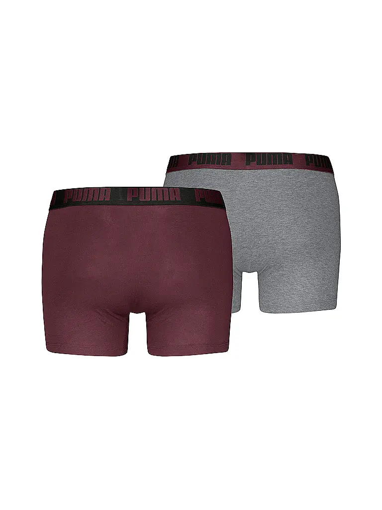PUMA | Herren Boxershort Everyday Basic 2er Pkg. | dunkelrot