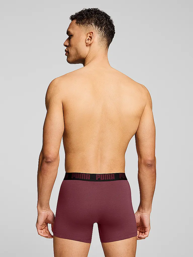 PUMA | Herren Boxershort Everyday Basic 2er Pkg. | dunkelrot