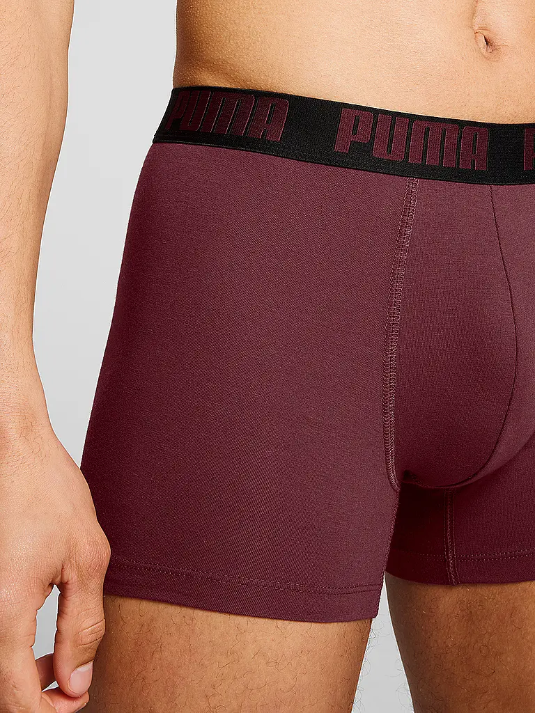 PUMA | Herren Boxershort Everyday Basic 2er Pkg. | dunkelrot