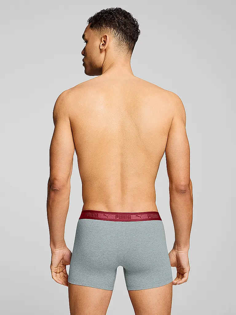 PUMA | Herren Boxershorts Chromatic Waistband 2er Pack | dunkelrot