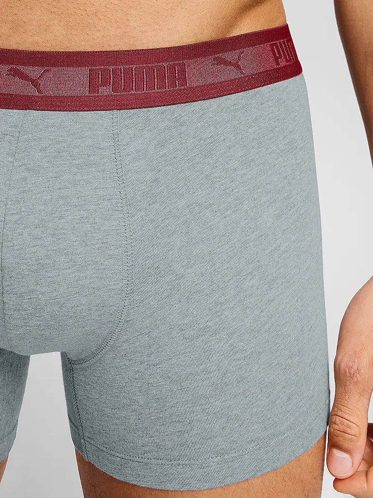 PUMA | Herren Boxershorts Chromatic Waistband 2er Pack | dunkelrot