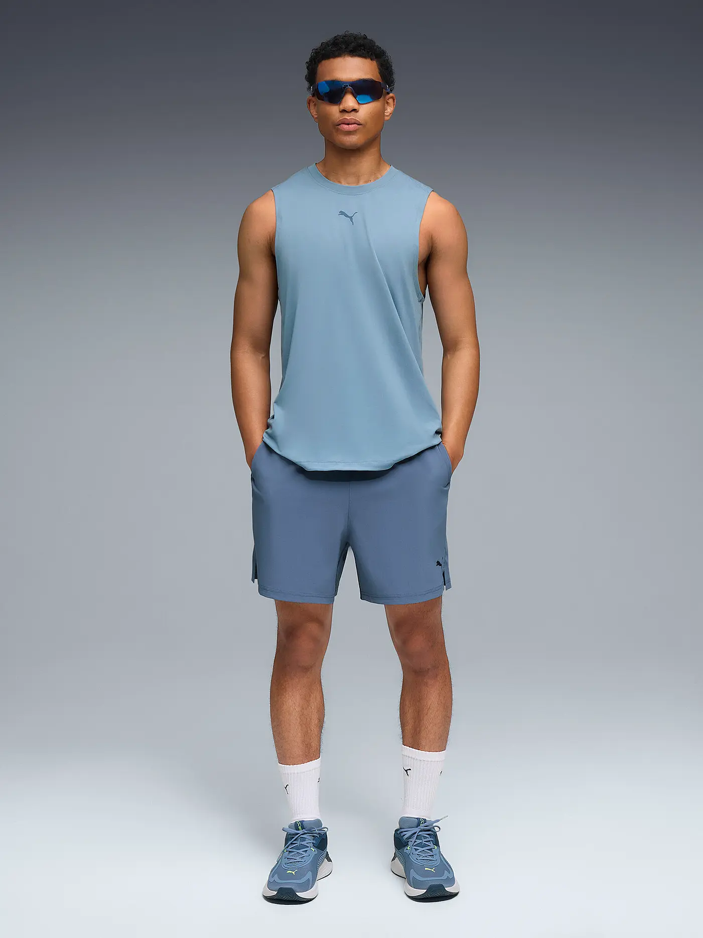PUMA | Herren Fitnesstank CLOUDSPUN  | hellblau