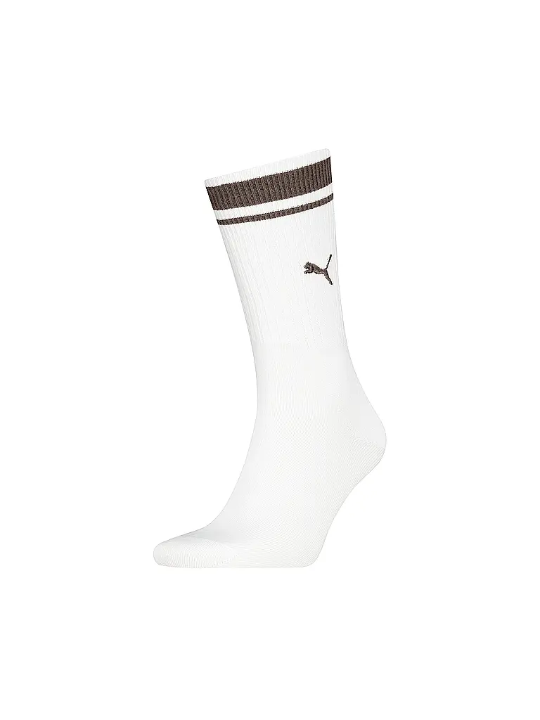 PUMA | Herren Freizeitsocken Heritage Stripe Crew | weiss