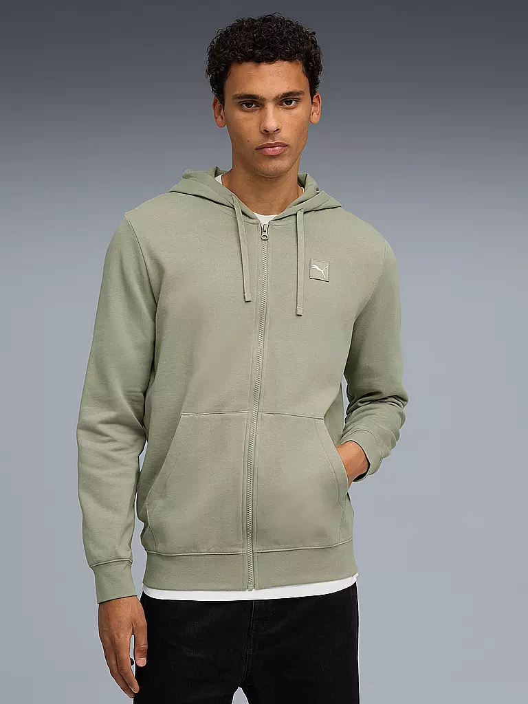 PUMA | Herren Kapuzenjacke  ESS ELEVATED | hellgrün