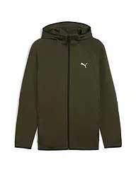 PUMA | Herren Kapuzenjacke EVOSTRIPE FZ | olive