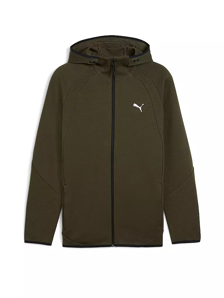 PUMA | Herren Kapuzenjacke EVOSTRIPE FZ | olive