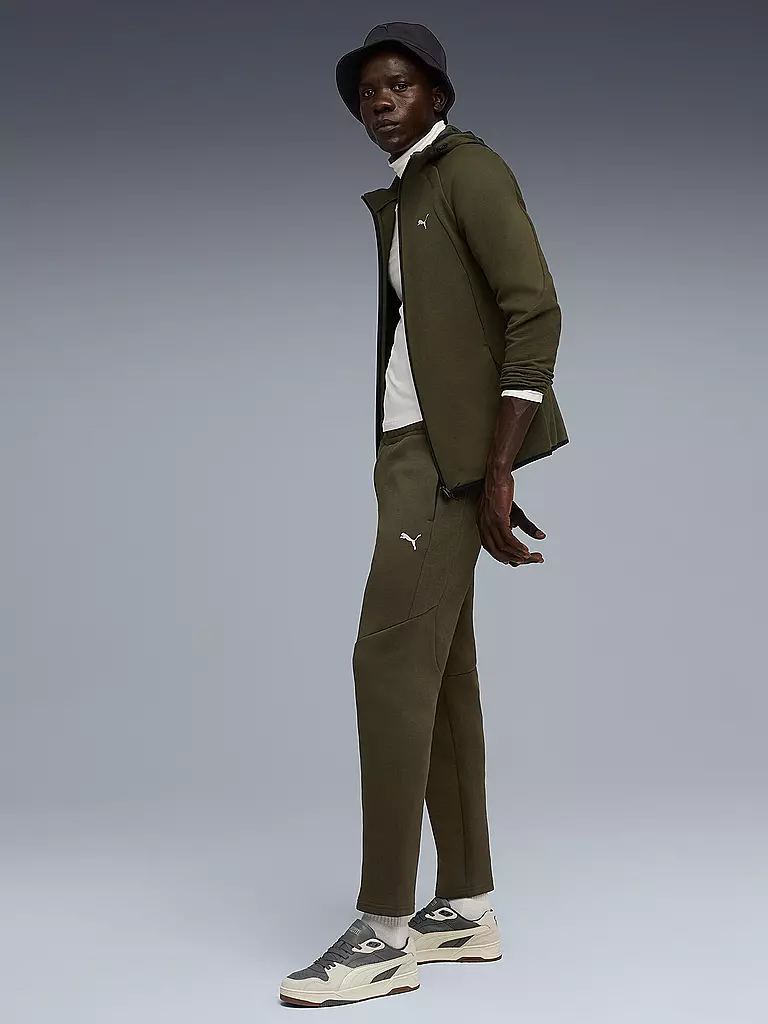 PUMA | Herren Kapuzenjacke EVOSTRIPE FZ | olive