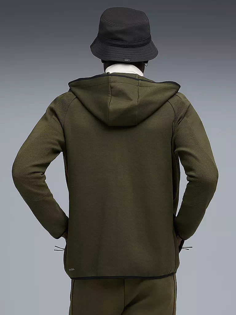 PUMA | Herren Kapuzenjacke EVOSTRIPE FZ | olive
